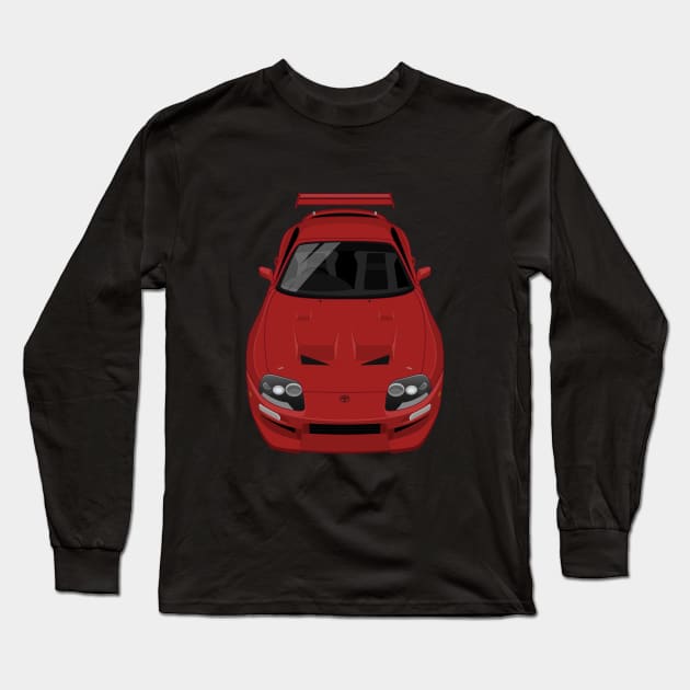 Supra GT MK3 3rd gen 1JZ Body Kit - Red Long Sleeve T-Shirt by jdmart